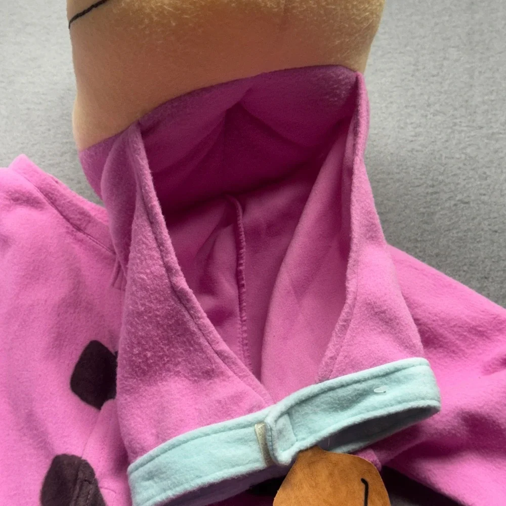 Rubie's The Flintstones Dino Costume Kids Small Pink Dinosaur Jumpsuit Headpiece